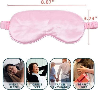Women Imitated Silk Sleep Eye Mask Portable Travel Eyepatch Nap Eye Patch Rest Blindfold Eye Cover Sleeping Mask Night Eyeshade