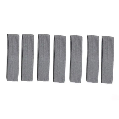 7Pcs Solid Color High Elasticity Headbands Yoga Exercise Headband Hair Accessories Sweat Absorbing Wide Edge Headband