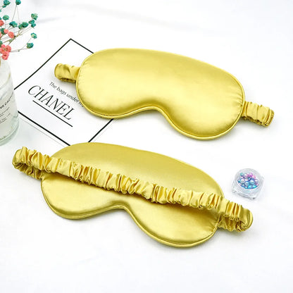Women Imitated Silk Sleep Eye Mask Portable Travel Eyepatch Nap Eye Patch Rest Blindfold Eye Cover Sleeping Mask Night Eyeshade