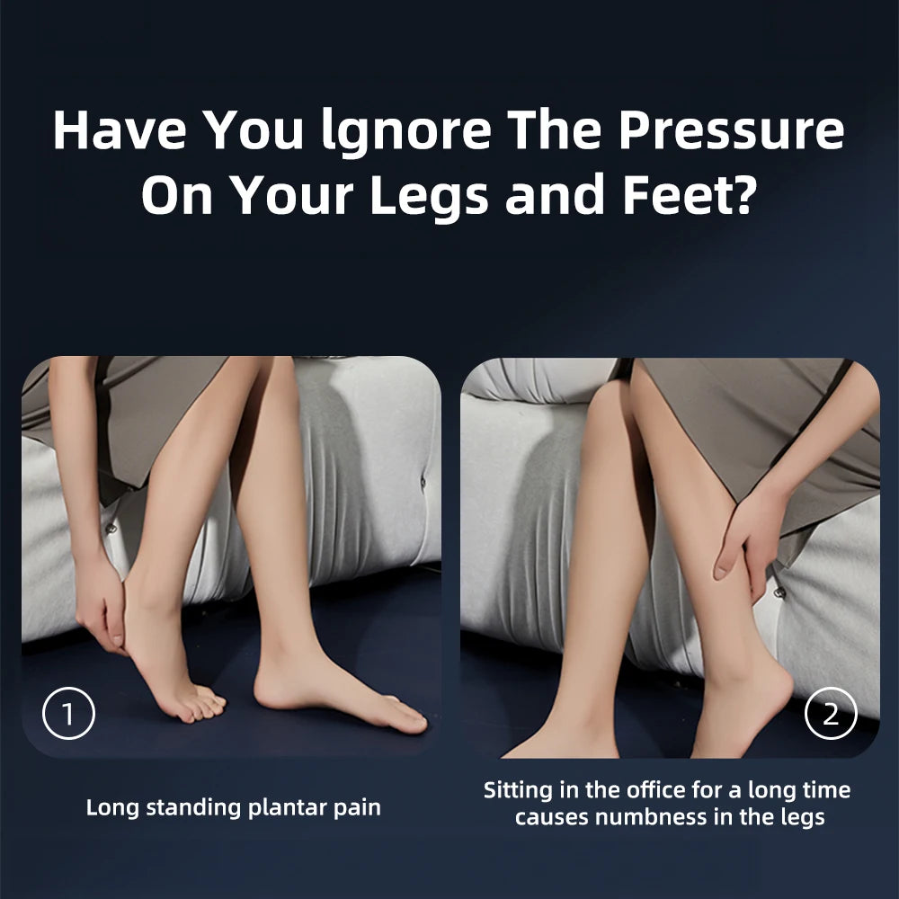 Electric Leg Massager Heating Therapy Hot Compress Shiatsu Kneading Roller Muscle Relaxation Pain Relief Foot Spa Machine
