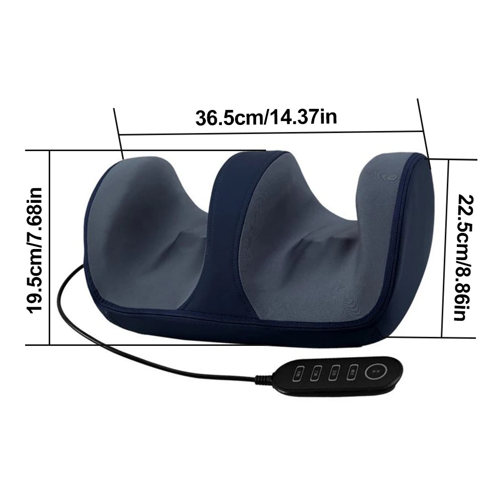 Electric Leg Massager Heating Therapy Hot Compress Shiatsu Kneading Roller Muscle Relaxation Pain Relief Foot Spa Machine