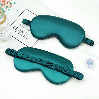 Women Imitated Silk Sleep Eye Mask Portable Travel Eyepatch Nap Eye Patch Rest Blindfold Eye Cover Sleeping Mask Night Eyeshade