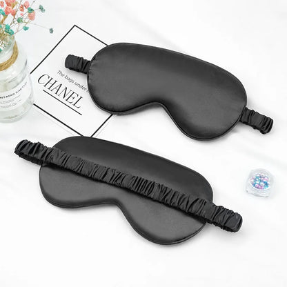 Women Imitated Silk Sleep Eye Mask Portable Travel Eyepatch Nap Eye Patch Rest Blindfold Eye Cover Sleeping Mask Night Eyeshade