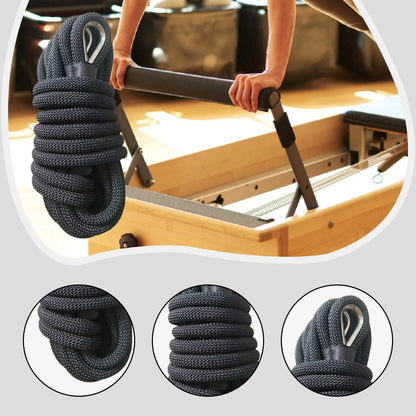 Pilates Reformer Pull Rope Part for Yoga Exercise Equipment Balance Training With Iron Ring Versatile Professional Band  Strap