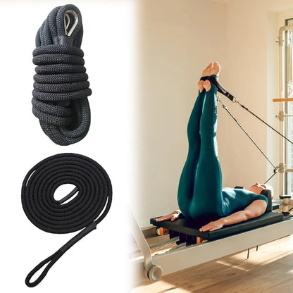 Pilates Reformer Pull Rope Part for Yoga Exercise Equipment Balance Training With Iron Ring Versatile Professional Band  Strap