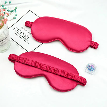 Women Imitated Silk Sleep Eye Mask Portable Travel Eyepatch Nap Eye Patch Rest Blindfold Eye Cover Sleeping Mask Night Eyeshade