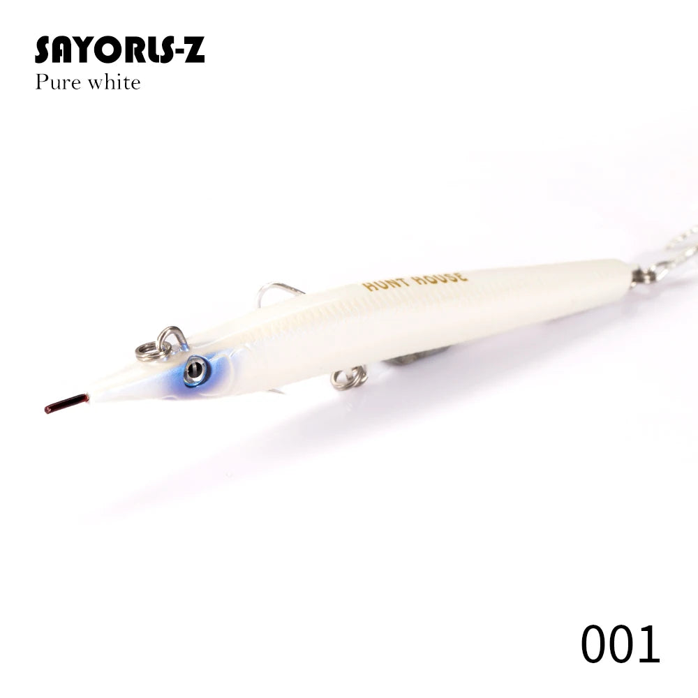 Hunthouse Needle Fish Fishing Lure 140mm/180mm Long Casting Pencil Stylo Stickbait Sinking Skipping Garfish Sphyraena Pesca