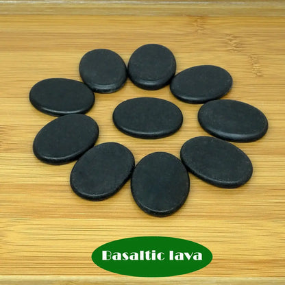 10PCS 3x4cmSpa Rock Basalt Stone Beauty Stones Massage Lava Natural Stone Hot Relieve Stress RELAX jade massage set toe massage