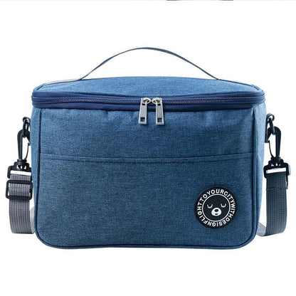 Portable Thermal Food Bag Camping Picnic Waterproof Easy Clean Insulated Lunch Bag With Shoulder Strap Working Office Lunchbox