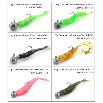 1g 2g 3g 4g 5g 10g 20g 22g 25g 28g crank Jig head hook fishing hook head Jig lure hard bait soft worm jig hook for fishing