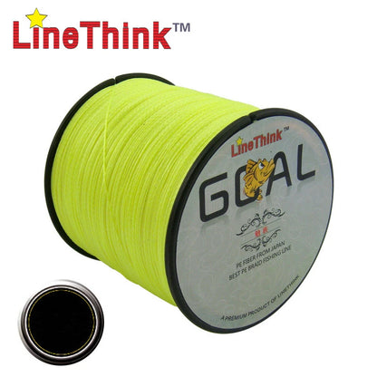 100M 300M 500M Brand LineThink GOAL Japan Multifilament 100% PE Braided Fishing Line 8LB to 100LB