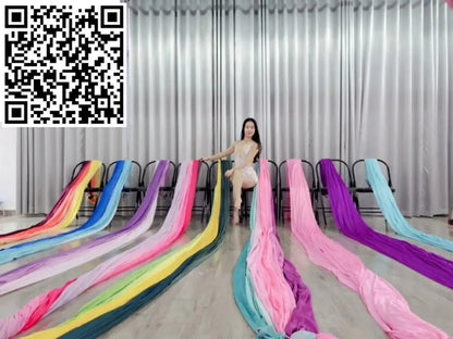 Anti-Gravity Multicolour Yoga hammock Flying Swing 5m fabrics Yoga Belts For the yoga Exercise Air Swing Bed Trapeze Yoga studio