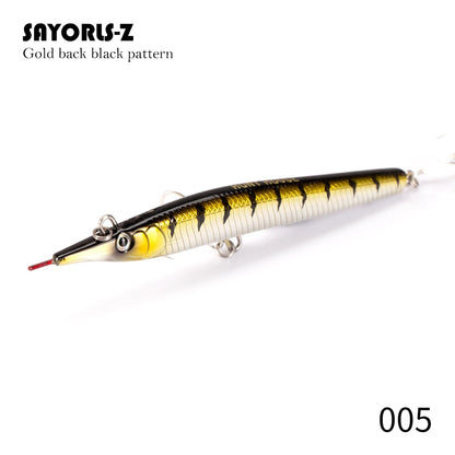 Hunthouse Needle Fish Fishing Lure 140mm/180mm Long Casting Pencil Stylo Stickbait Sinking Skipping Garfish Sphyraena Pesca