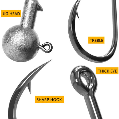 1g 2g 3g 4g 5g 10g 20g 22g 25g 28g crank Jig head hook fishing hook head Jig lure hard bait soft worm jig hook for fishing