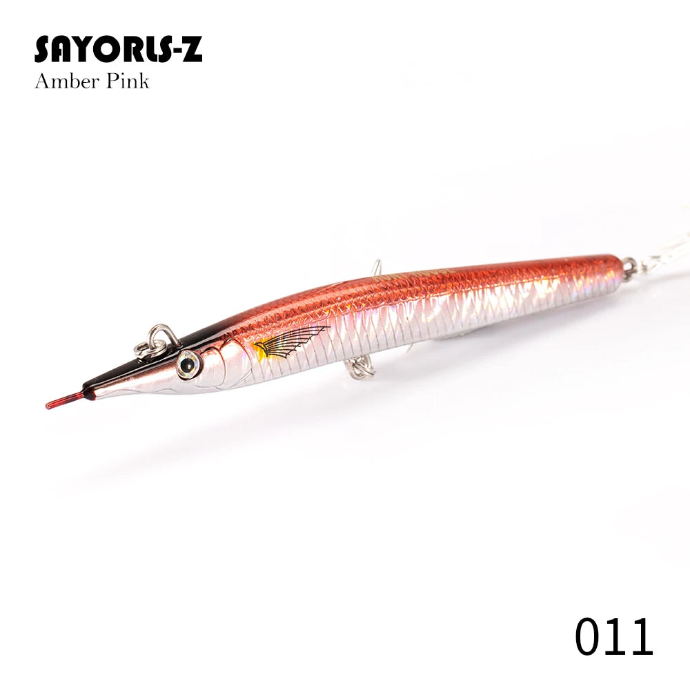 Hunthouse Needle Fish Fishing Lure 140mm/180mm Long Casting Pencil Stylo Stickbait Sinking Skipping Garfish Sphyraena Pesca