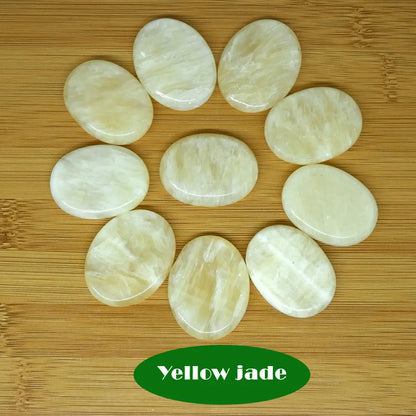 10PCS 3x4cmSpa Rock Basalt Stone Beauty Stones Massage Lava Natural Stone Hot Relieve Stress RELAX jade massage set toe massage