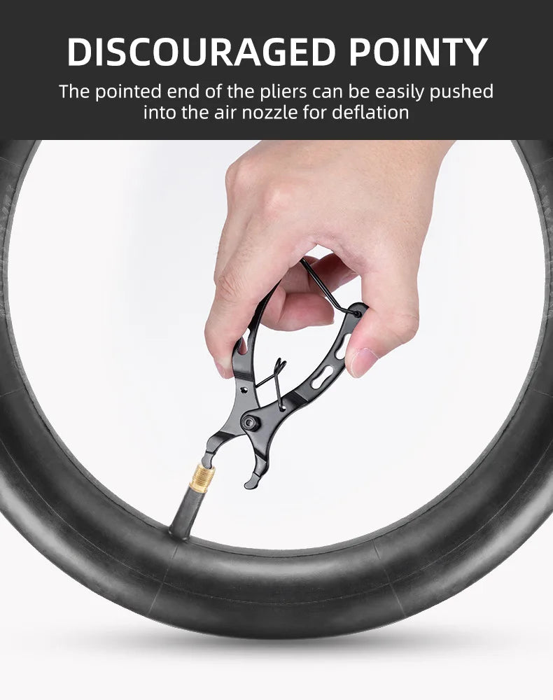 Bicycle Chain Link Pliers Repair Tool  Potable MTB Chain Squeeze Plier  Mini Bike Magic Buckle Quick Link Tool Bicycle Accessory
