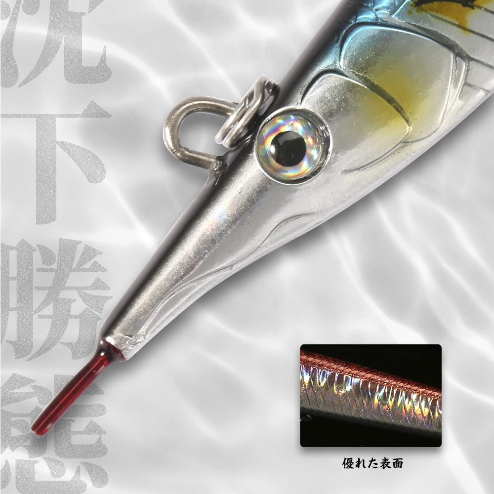 Hunthouse Needle Fish Fishing Lure 140mm/180mm Long Casting Pencil Stylo Stickbait Sinking Skipping Garfish Sphyraena Pesca