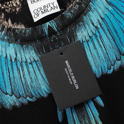 Men Women MB Brand Wings Print Marcelo Burlon Top Quality Short Sleeve T-Shirts Quick-Drying T-Shirt Sports Casual Y2K Street