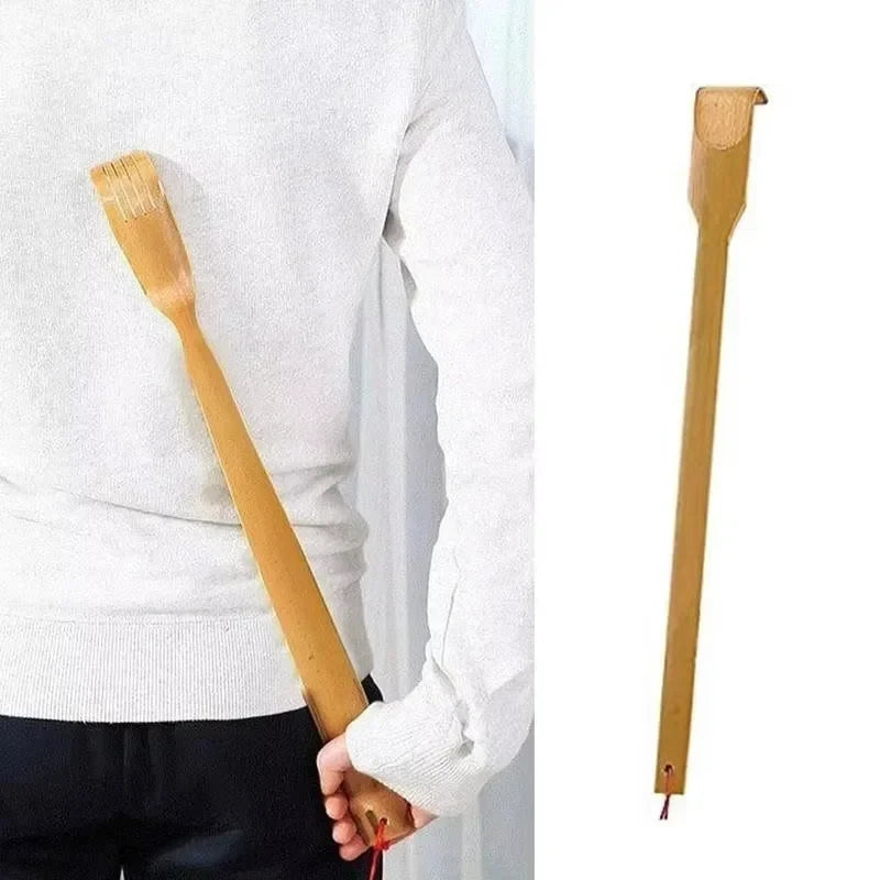 Natural Bamboo Back Scratcher – Soothe Itchy Skin and Unwind, Ideal for Older Adults
