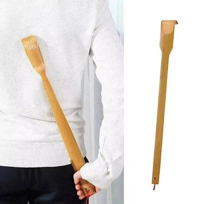 Natural Bamboo Back Scratcher – Soothe Itchy Skin and Unwind, Ideal for Older Adults