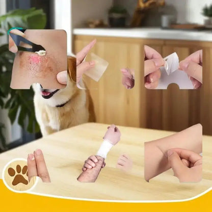 Hydrocolloid Bandage Roll; Waterproof Extra Thin Dressing for Exceptional Wound Care; Self Adhesive Scar Tape