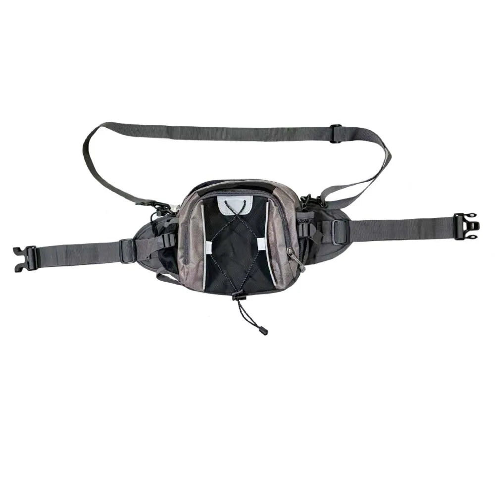 Multi-functional sports water bottle waist bag, men's and women's universal running backpack, outdoor hiking waist bag