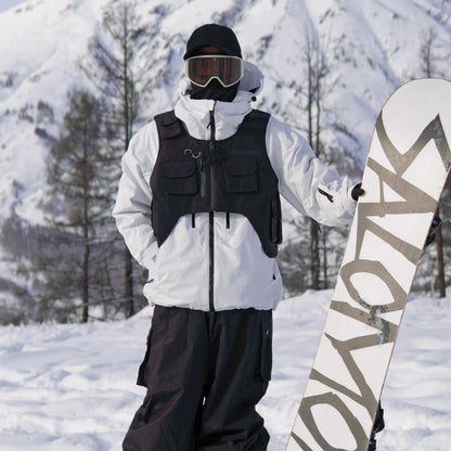 American Style Skiing Vest Single Board Double Board Black Skiing Vest Unisex Outdoor Sports Vest Hiking Fishing Vest 2026