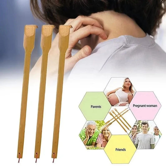 Natural Bamboo Back Scratcher – Soothe Itchy Skin and Unwind, Ideal for Older Adults
