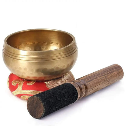 Miwayer Copper Sing Bowl Nepal Tibet Handmade for Religious Sound Therapy Music Yoga Buddha Bowl Chanting Healing Tool