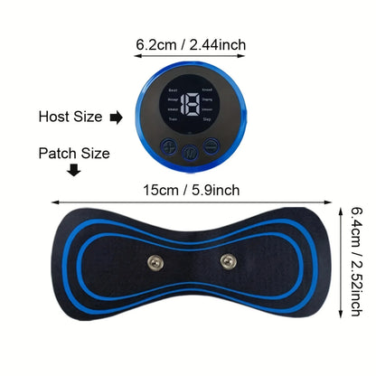 Electric Muscle Massager Set EMS Neck Massage Machine with8 Modes And 19 Strength Levels Portable Vibrating Treatment Instrument