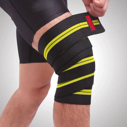 Sports Elastic Bandage Knee Pads For Squatting, Weightlifting, Winding, And Pressure Leg Protectors