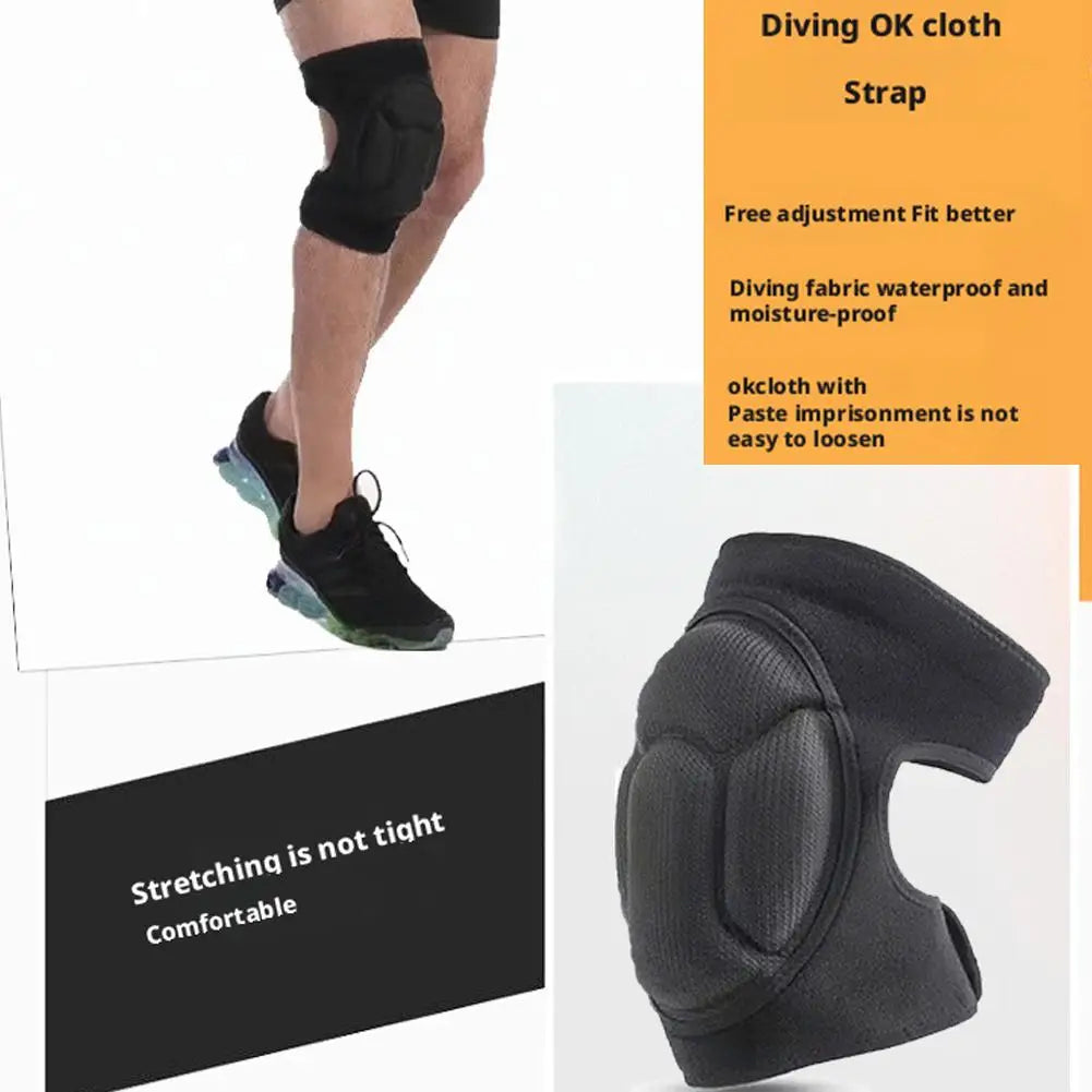 1 Pair EVA Foam Knee Pads Anti-Slip Collision Avoidance Kneepads Sports Dance Gym Yoga Workout Training Knee Protector