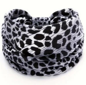 Boho Headbands for Women Knotted Wide Headwrap Turban Yoga Workout Head Bands Stretch Hiarbands Cotton Bandana Hair Accessories