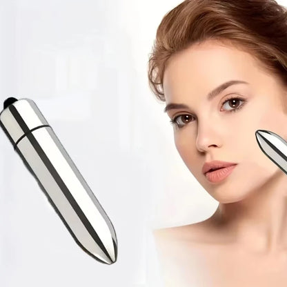 1pc Mini Vibrating Massager Facial And Eye Massage Treatment Promotes Lotion Absorption Portable For Home And Travel Beauty Tool