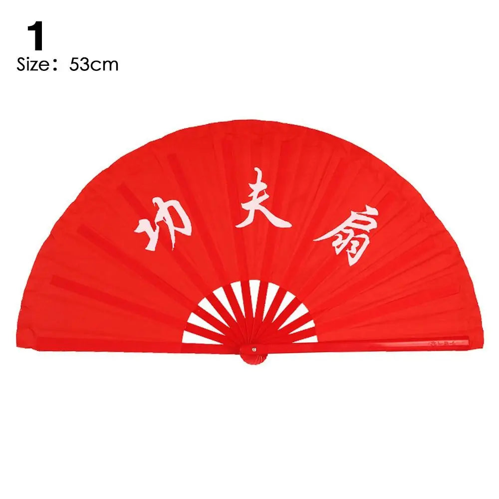 28/34cm Chinese Tai Chi Chinoiserie Gift Kung Fu Fan Folding Stage Fan Plastic Bone Fan Yoga Fan