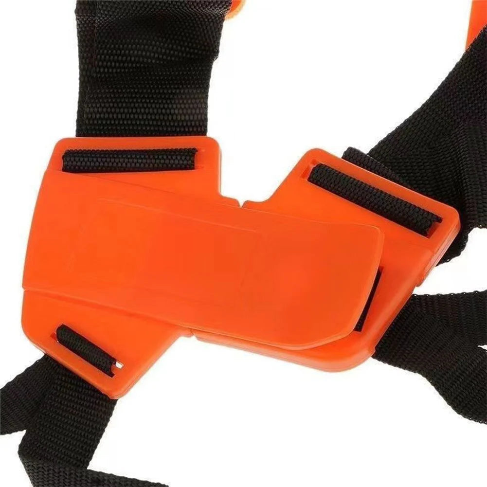 W Shape Buckle Padded Belt Comfortable Padded Belt Double Shoulder Strap Labor Saving Increase Safety for Brush Cutter Trimmer