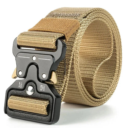 Tactical Quick Release Belt for Men Military Style Nylon Waistband Durable Breathable Adjustable Heavy Duty Work Hiking Outdoor
