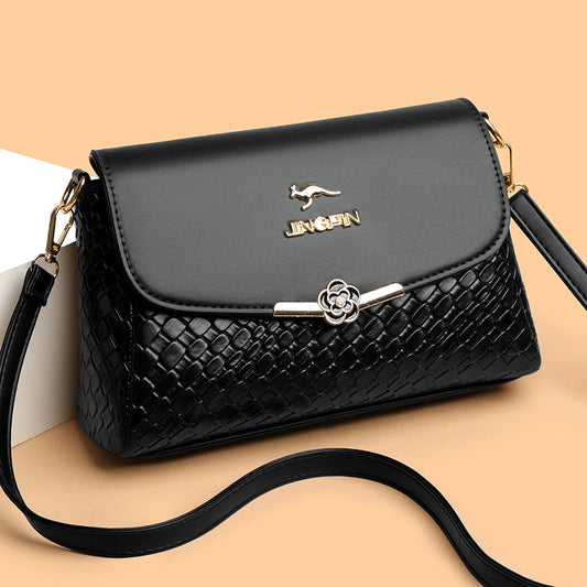 Women Small Square Flip cover Bags Retro Versatile Shoulder Strap Large Capacity Casual Portable Female Shoulder Crossbody Bags
