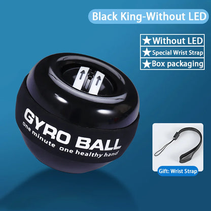 Power Wrist  Hand Ball Trainer Ball Wrist Strengthener Gyro Self-Starting Forearm Trainer Gyro Ball for Strengthening Muscles