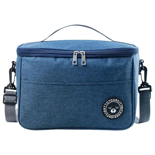 Portable Lunch Bag Food Thermal Box Waterproof Office Cooler Lunchbox With Shoulder Strap Insulated Case Essential for picnics