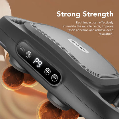 Six Heads Fascia Gun High Frequency Deep Tissue Vibration Muscle Relaxation Neck Waist Massage Professional Fitness Exercise