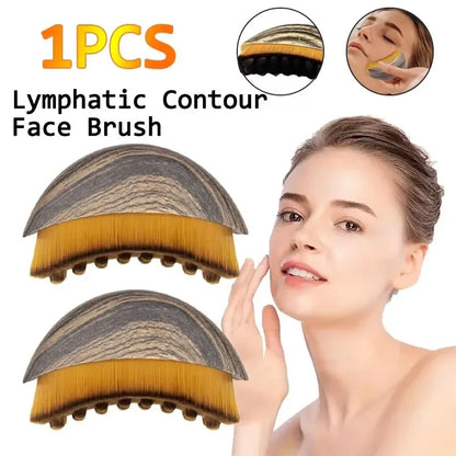 Lymphatic Contour Face Brush Ergonomically Designed To Fit Sculpting Drainage Massager for Face The Skin Precisely