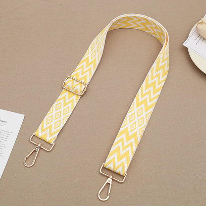 1 Piece 1.50inch Wide Adjustable Handbag Purse Strap Replacement Crossbody Shoulder Strap Geometry Pattern Jacquarded Strap