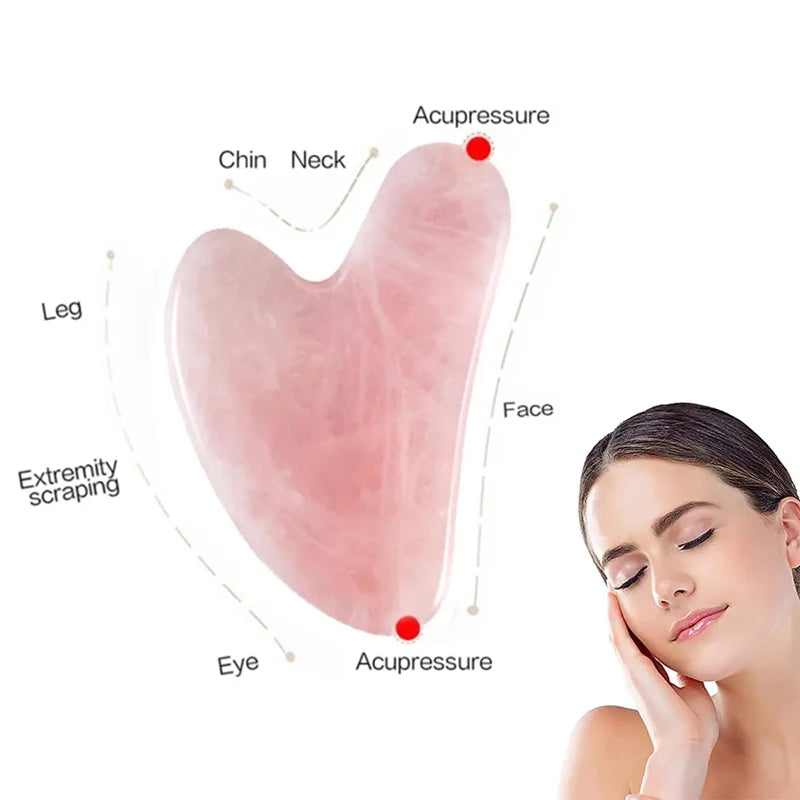 Massage Guasha Jade Facial Beauty Guasha Massage Tools Tightening Skincare Facial Guasha SPA Therapy Guasha Roller