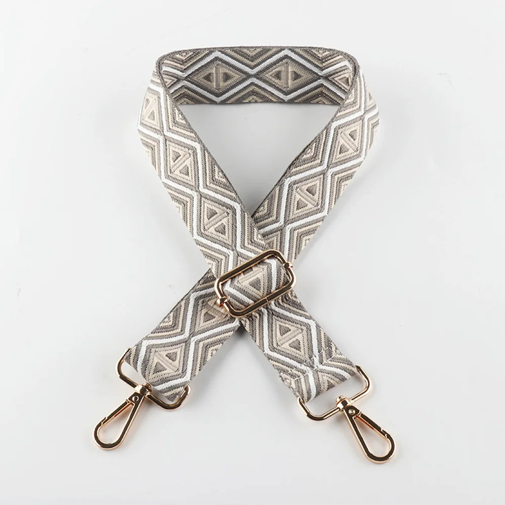 Nylon Shoulder Strap Diy Exquisite Embroidery Universal Fashionable Durable Precision Woven Diagonal Shoulder Strap 3.8CM