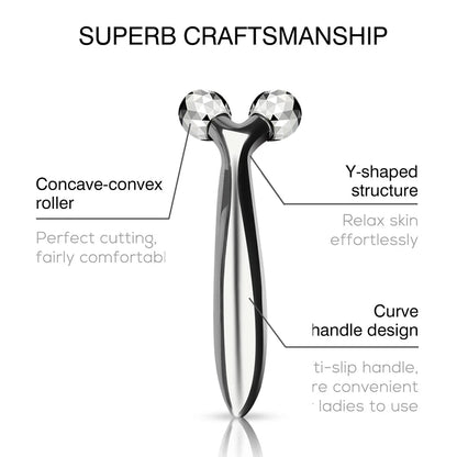 360 Rotate 3D Roller Massager Face Massage Y-Shape Thin Body Relaxation Lifting Wrinkle Remover Facial Neck Relaxation Tools