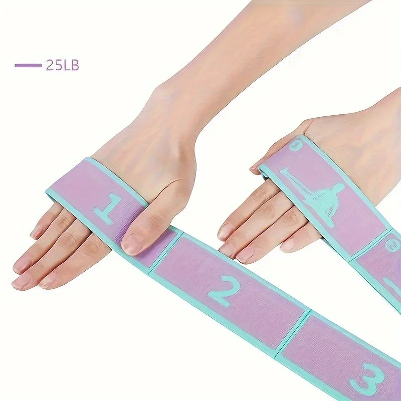 Yoga & Pilates Training Bands for Full-Body Workouts - Extra Thick Portable & Non-Slip Design for Home Gym Dance Studio & Travel