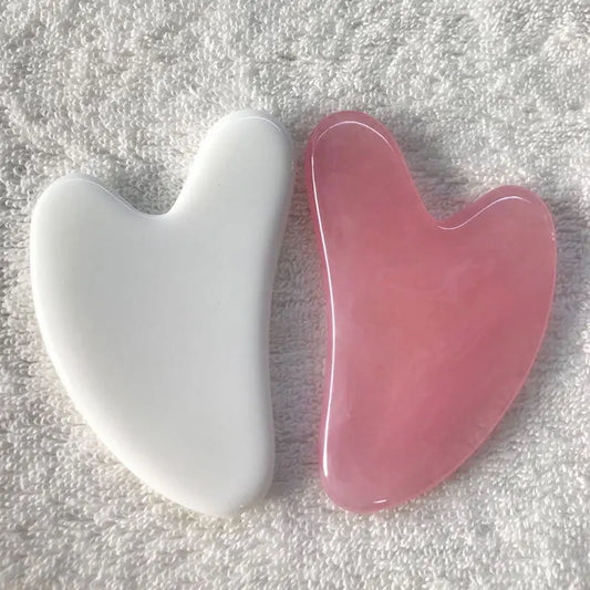 Resin Heart-Shaped Scrapping Piece Massage Back Neck Waist Scrapping Piece Beauty Salon Whole Body Scrapping Spa Tools