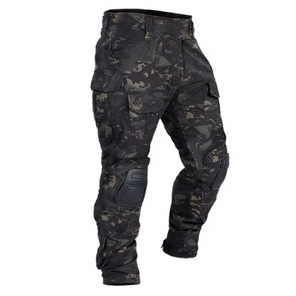 Multicam Pants +Knee Pads Men Tactical Combat Cargo Camo Trousers Trainning Hunting Clothes Quick Dry Breathable Sport Pants